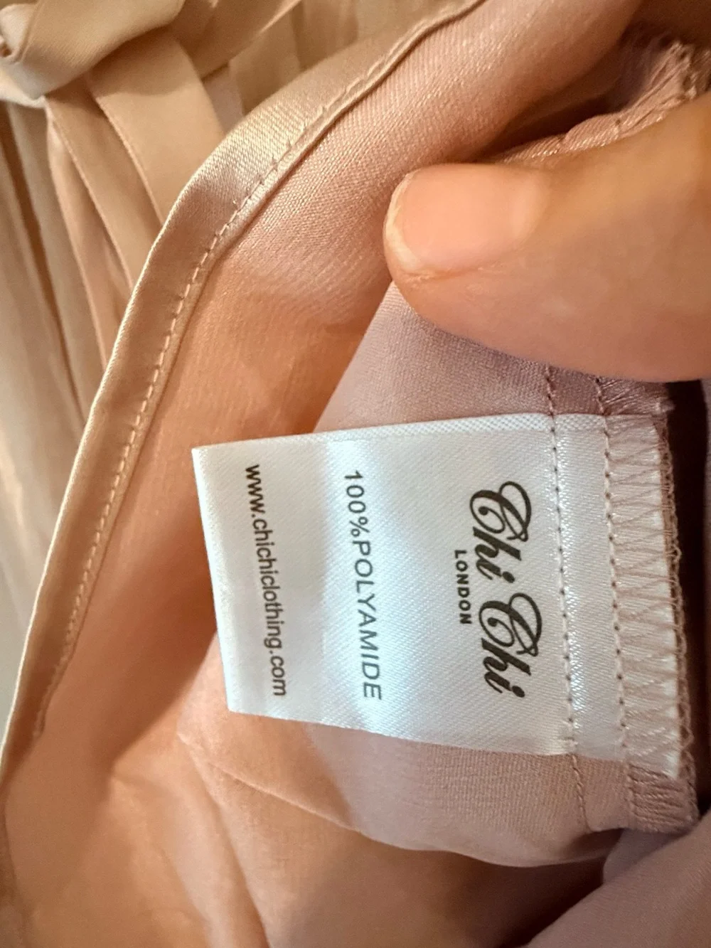 Chi Chi London Rose Gold Embroidered Lace & Tulle Midi Dress - Picture 7 of 10